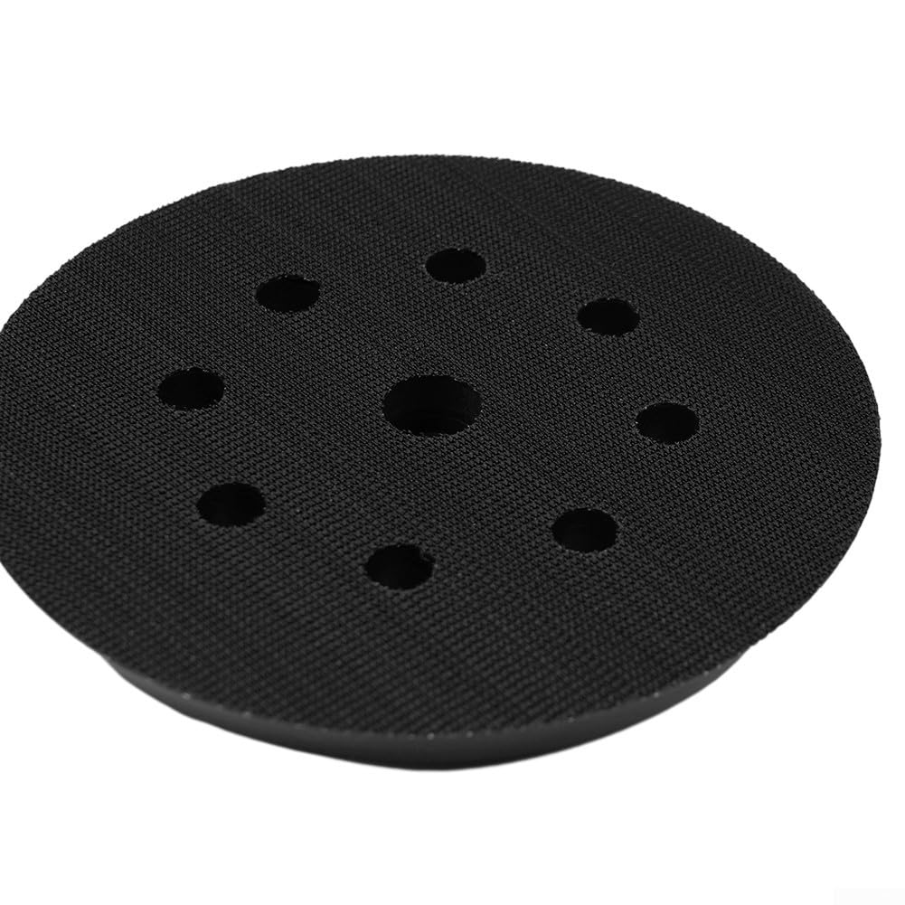 Platorello abrasivo per Metabo SXE 325 & Intec 425 – Piastra posteriore in poliuretano ad alta elasticità (125 mm, 8 fori, 13 mm di spessore)