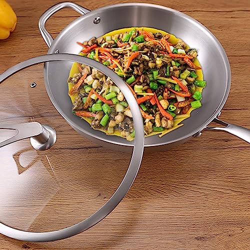 Wok de acero carbono 34 cm con tapa de vidrio miniatura 7