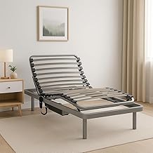 LA WEB DEL COLCHON Cama Articulada eléctrica Visual 90 x 190 cms. Somier Reforzado con Mando a Distancia por Cable Uso geriátrico y doméstico Se suministra Totalmente montada