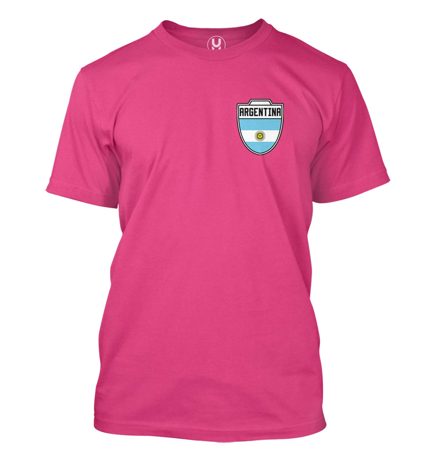 Argentina Futbol Jersey - Argentinian National Soccer Men's T-Shirt (Pink, XXX-Large)
