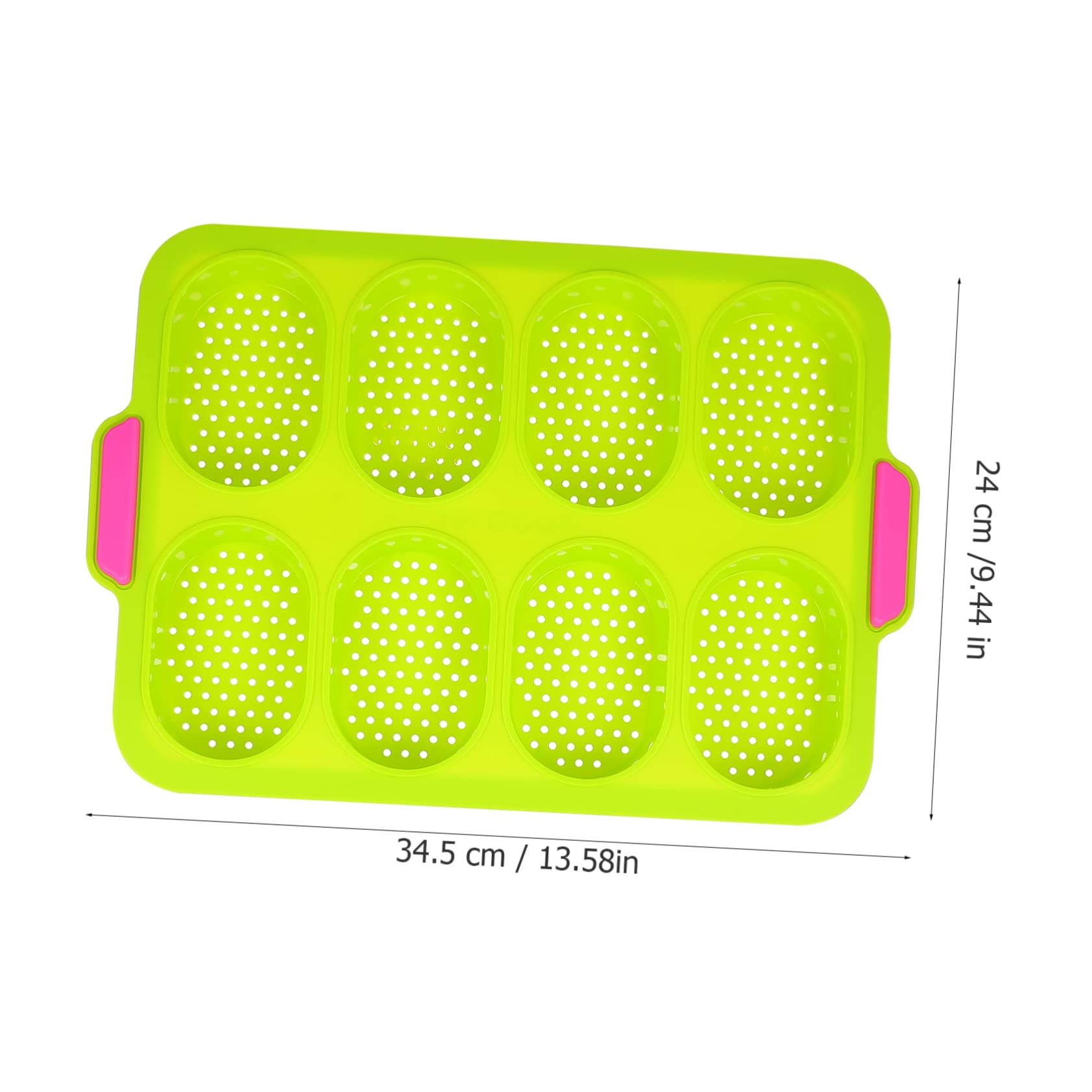 Garneck 2pcs Non-stick Silicone French Bread Baking Molds Versatile Baking Tools for Homemade and Loaves Easy Release and Cleanup for Family and Friends