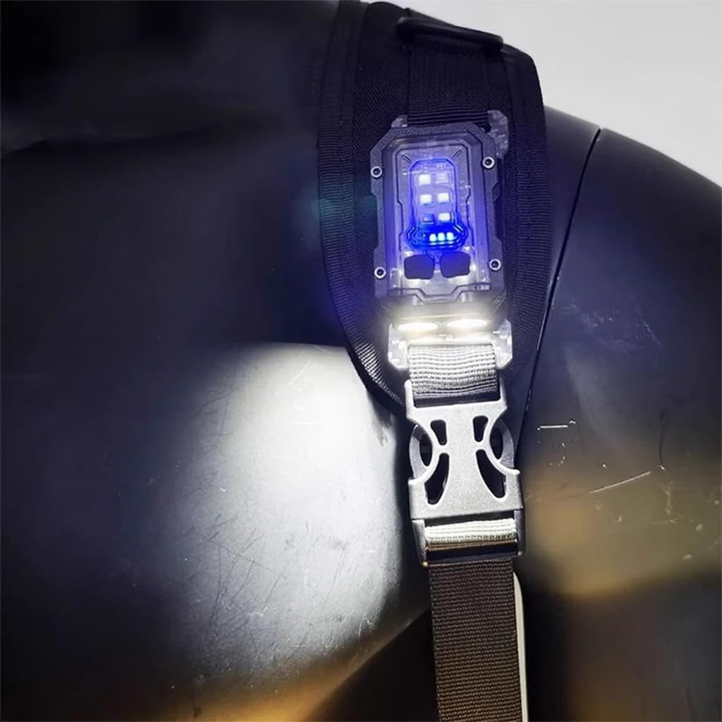 Lampes de poche rechargeables à deux têtes 1,5 h pour gilets tactiques en plein air