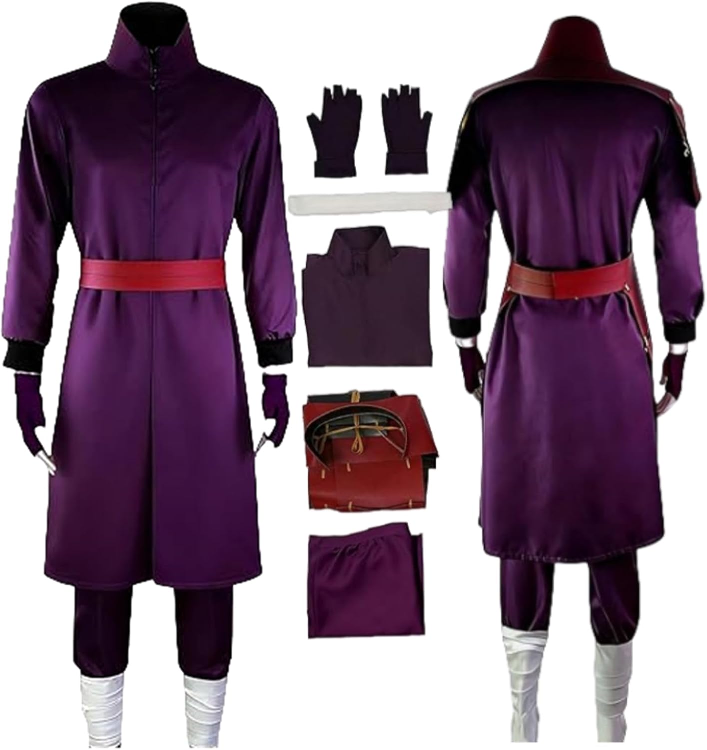 Men's combat costumes, role-playing costumes, Halloween costumes Purple XX-Large