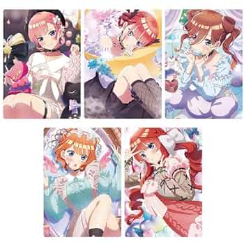 BANDAI - 一番くじ五等分の花嫁∬フィギュア2点イラストボード5枚セット テーマパーク衣装の五つ子フィギュアが当たる！「一番くじ 五等