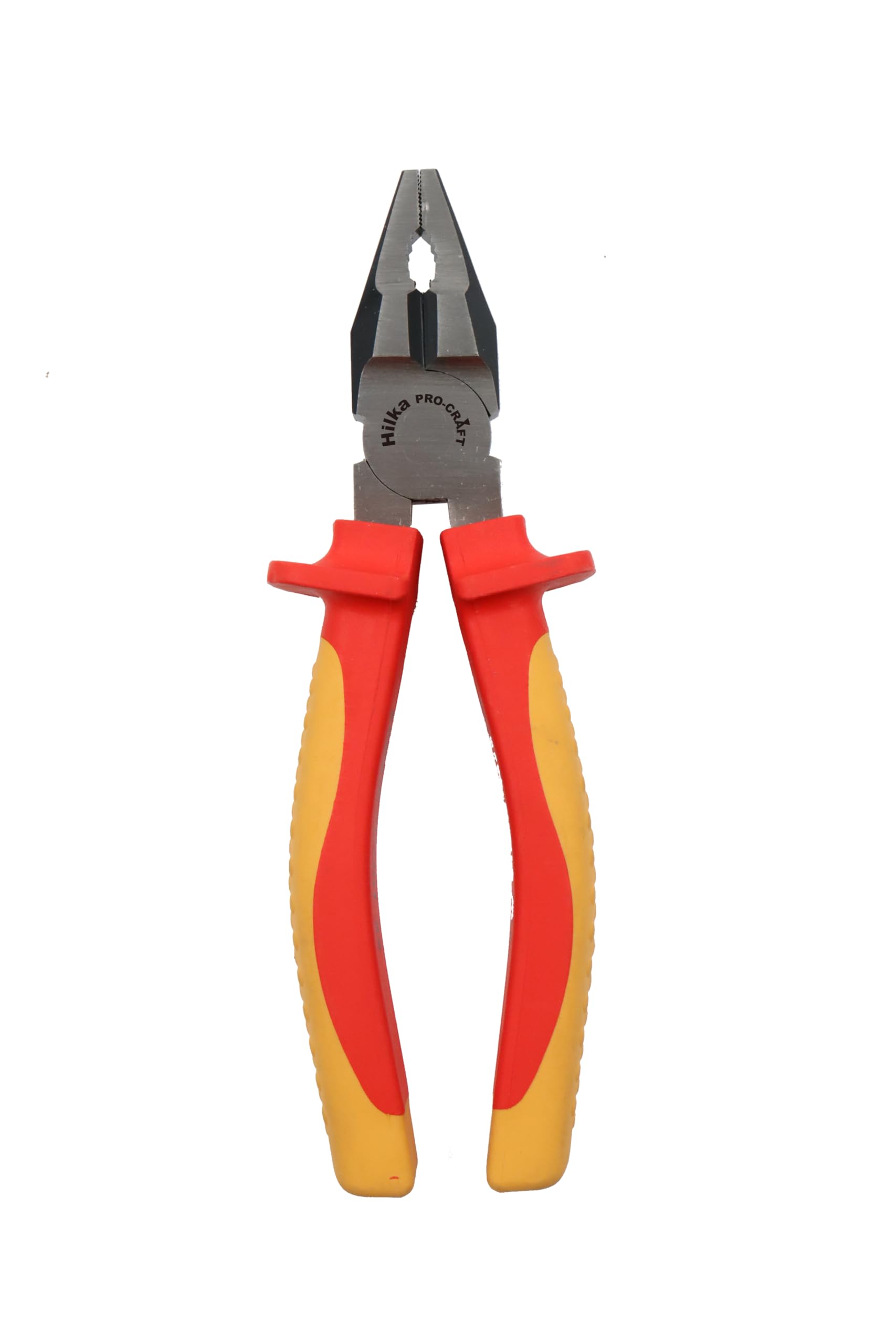 Hilka 26970007 7" (180mm) Combination VDE Pliers, Orange - Image 3