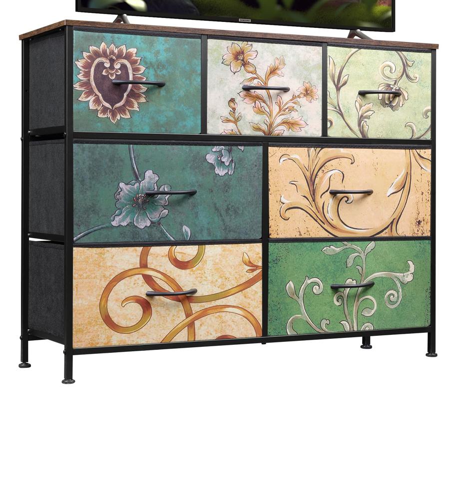 Amazon.com: WLIVE 7 Drawer Dresser TV Stand, Entertainment Center