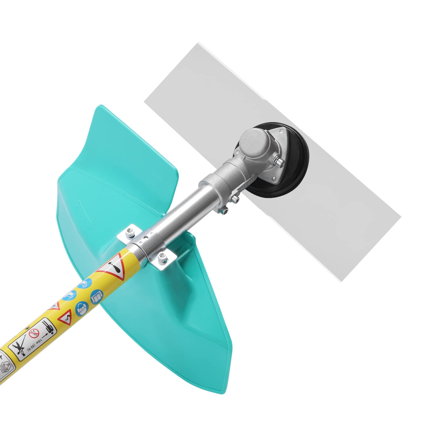 Cortacésped eléctrico con correa para el hombro, cortacésped de jardín (1300 W, 11000 rpm, cuchillas de 12 x 3,5 cm, varillas de 1,7 m, sin batería)