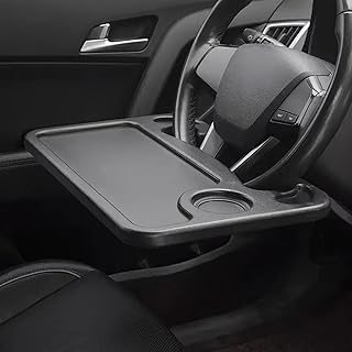 AIMQIAD Compatible con Mini Clubman Countryman Paceman, Mesa para Volante de Coche, Escritorio Portátil para Computadora Portátil, Mesa de Comedor, Bandeja de Café,1-Black