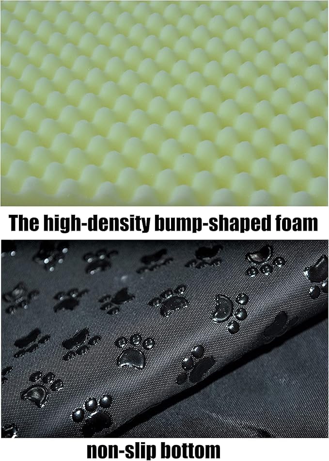 Image of Cat Bed or Dog Bed,2 Ways to Use,Indoor Pet House with Fluffy Mat,Removable and Washable Cover,Splash-Proof House and Non-Slip Bottom,for Cats and Small Dogs(S Plaid & Gray)
