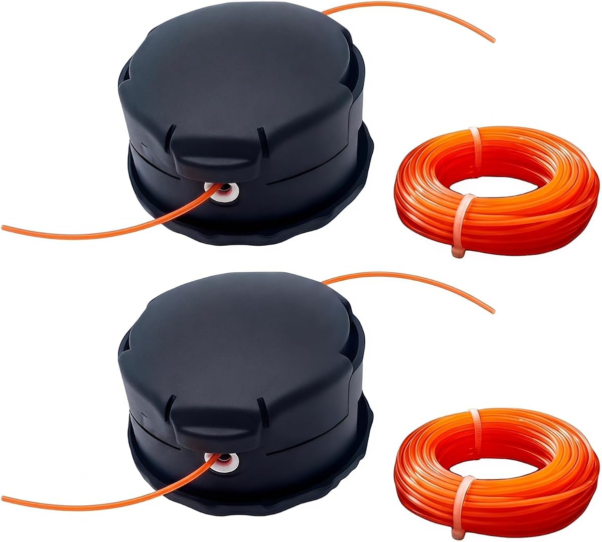 49-16-2748 String Trimmer Head Replacement for Milwaukee M18 String Trimmer | 49-16-2714 Easy Load Trimmer Head with 2 Extra Replacement Lines for Dewalt DWO1DT995, ECHO SRM225,Shindaiwa T195S T200(2PCS)