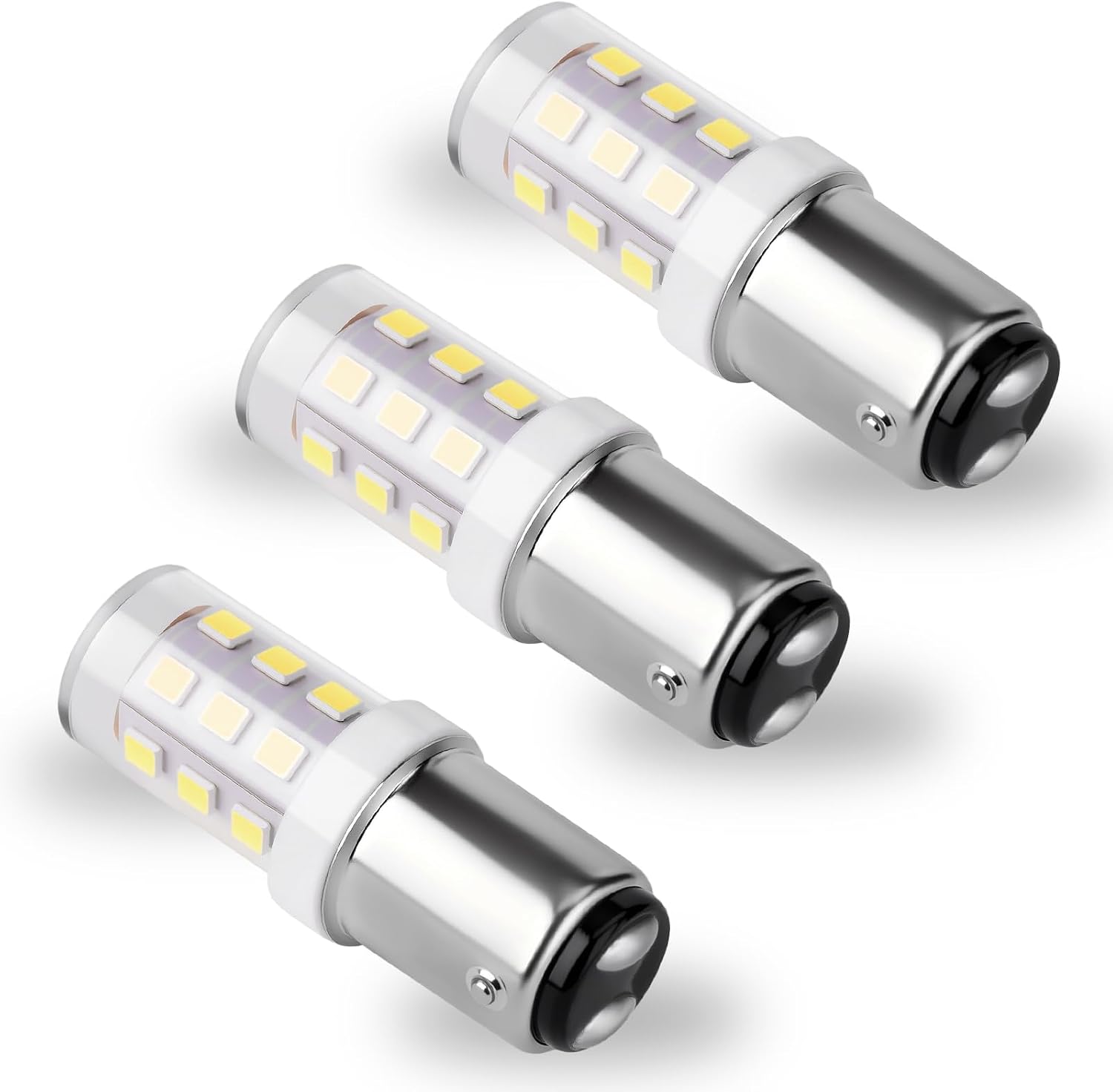 6-Pack 12 Volt 1156 1141 LED Bulbs,1003 7506 Ba15s LED Bulb 6000k Daylight White, Bayonet Single Contact Base, BA15S Bulb for Landscape RV Camper Interior Marine Boat Trailer Lights