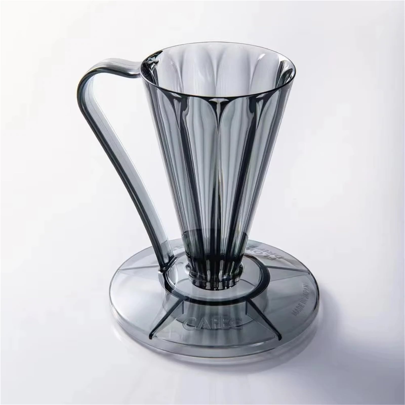 Taza de filtro de café en forma de V, resina para accesorios desechables de 27 grados de papel para espresso (blanco)