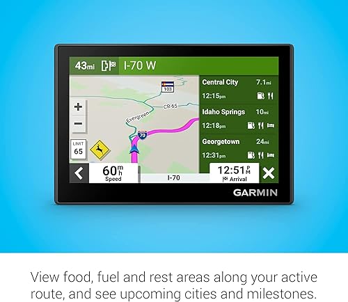 Miniatura 4 de Garmin Drive 53 navegador GPS, pantalla táctil de alta resolución, menús simples en pantalla y mapas fáciles de ver, alertas de conductor + paño de