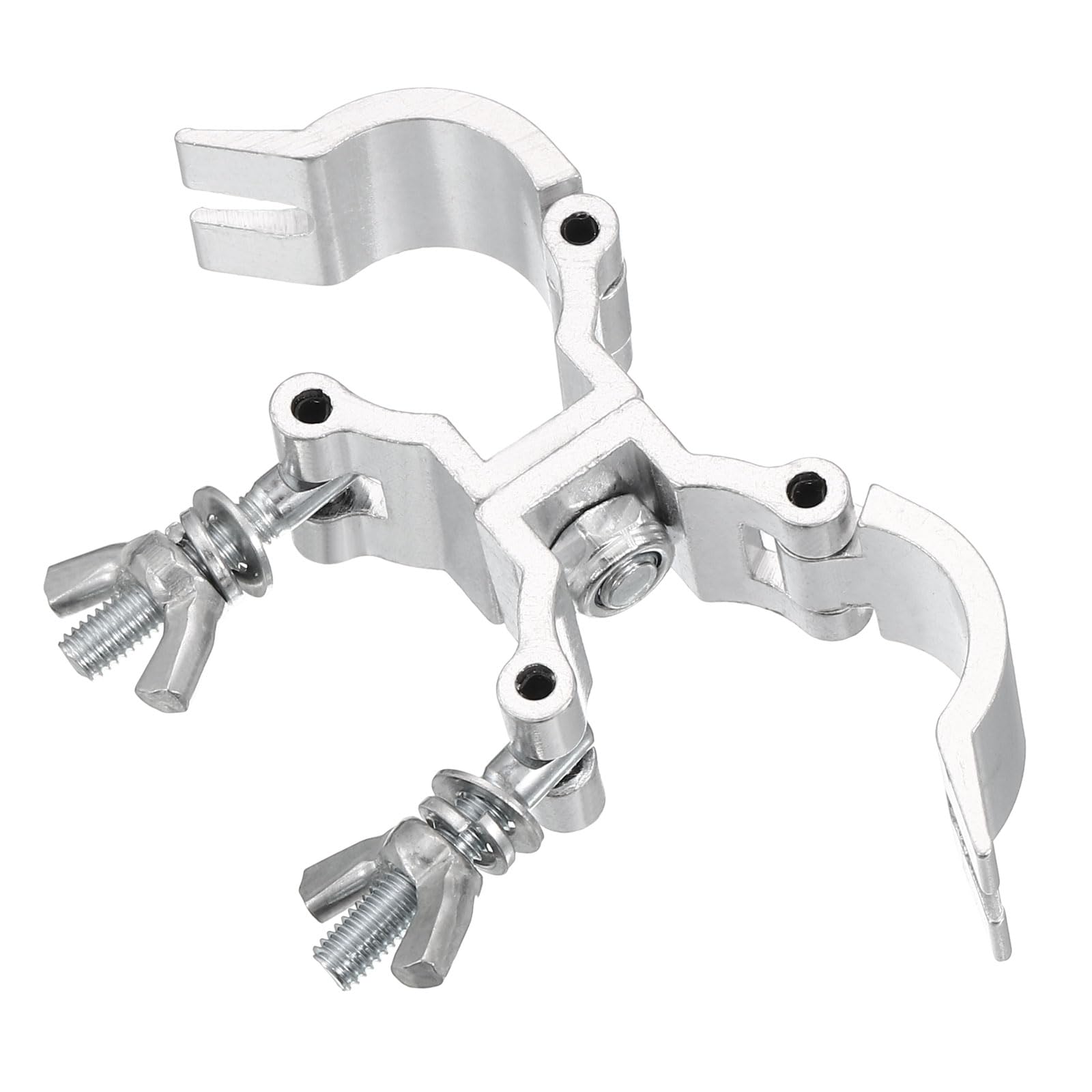 QUARKZMAN Pince de Structure Légère Charge Maximale de 6,8kg Double Boucle | 1 Pièce, en Alliage d'Aluminium, pour Tube de Projecteur de 18-21mm de Diamètre