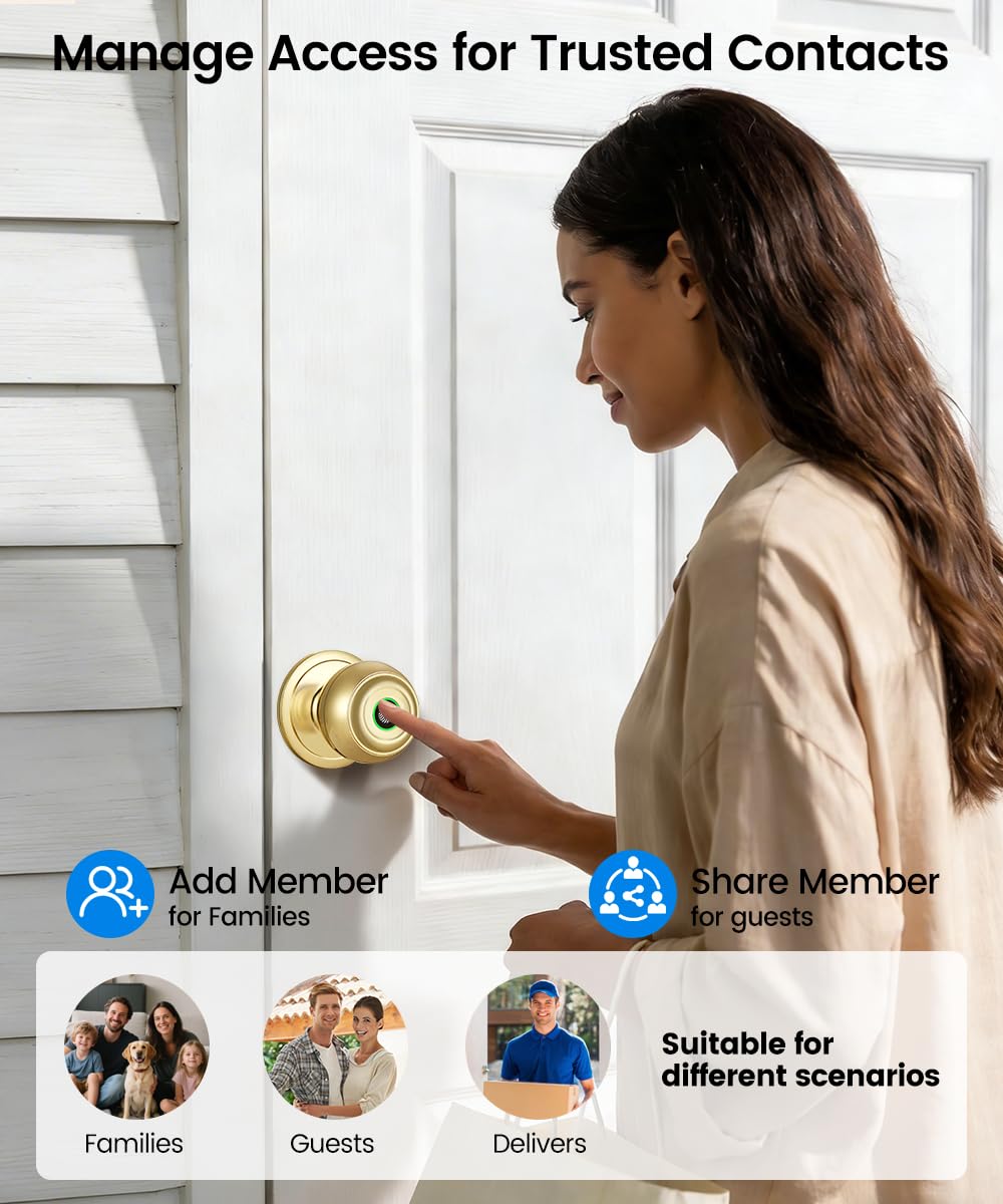Smart Fingerprint Door Lock - Keyless Entry -6
