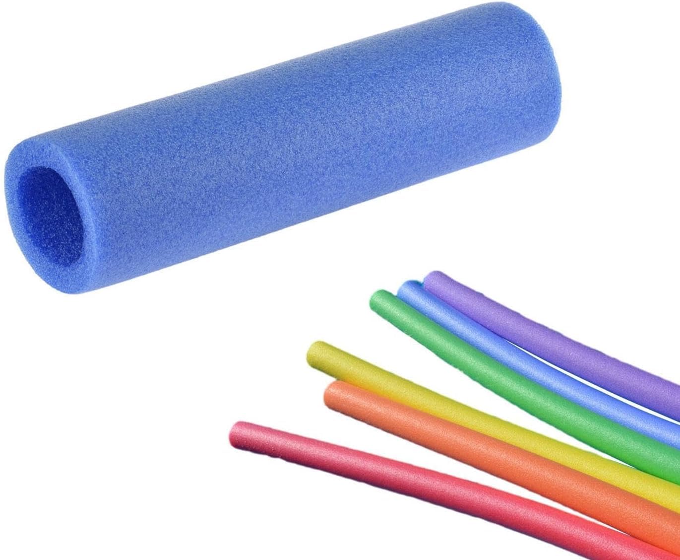 Foam Pool Noodle Connector,0-7 Holed Foam Water Raft Stick, Versatile Swimming Stick Holed Connector, for Backyard Home Family Youth Teens Friends Boys Girls (0Hole)