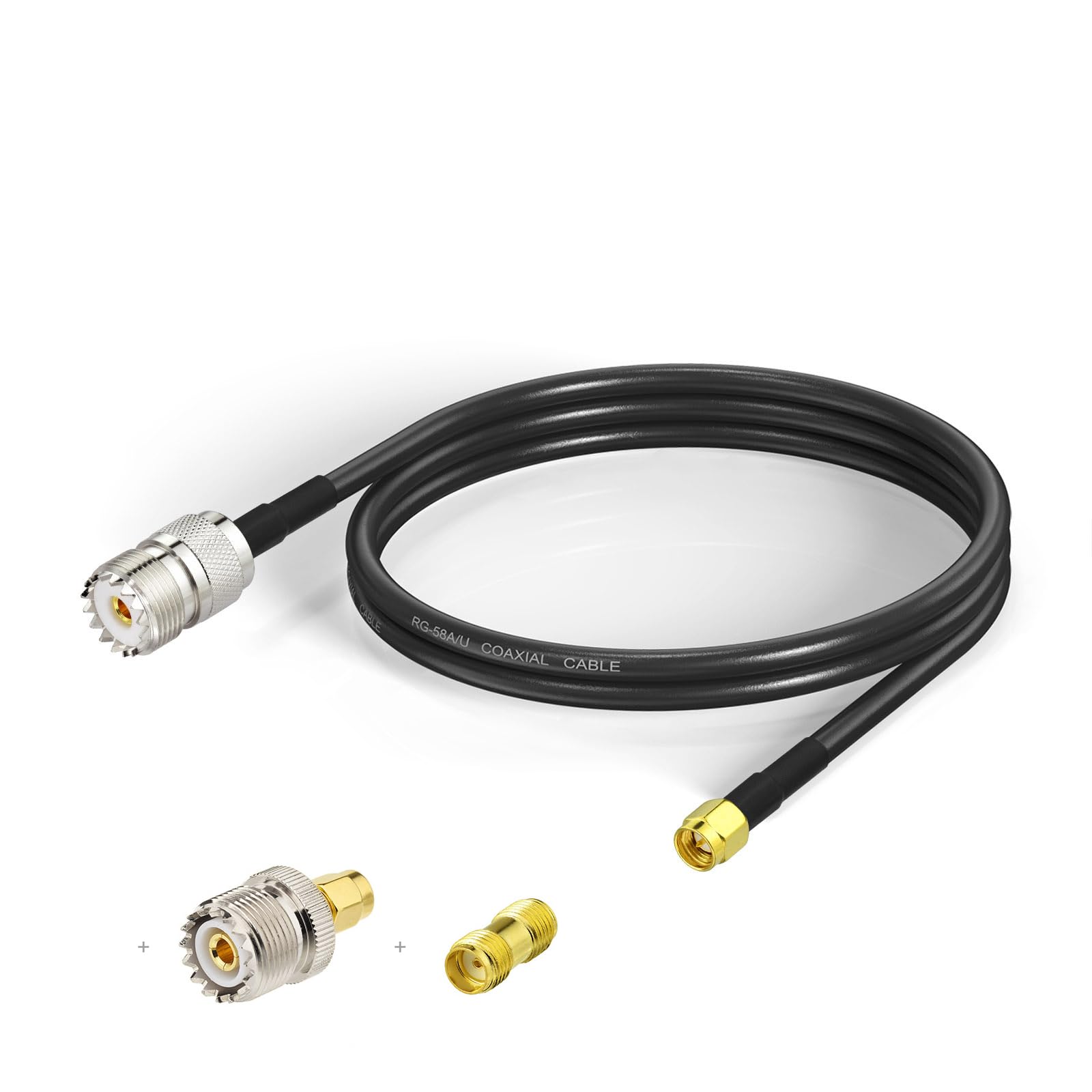 Cavo Prolunga UHF A SMA Maschio - RG316 A Bassa Perdita Per Radio CB E Walkie Talkie (2 Pezzi) - Foto 5