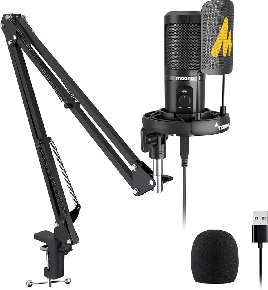 Maono AU-PM461S USB Condenser Mic for PC and Singing, ALL-IN-ONE