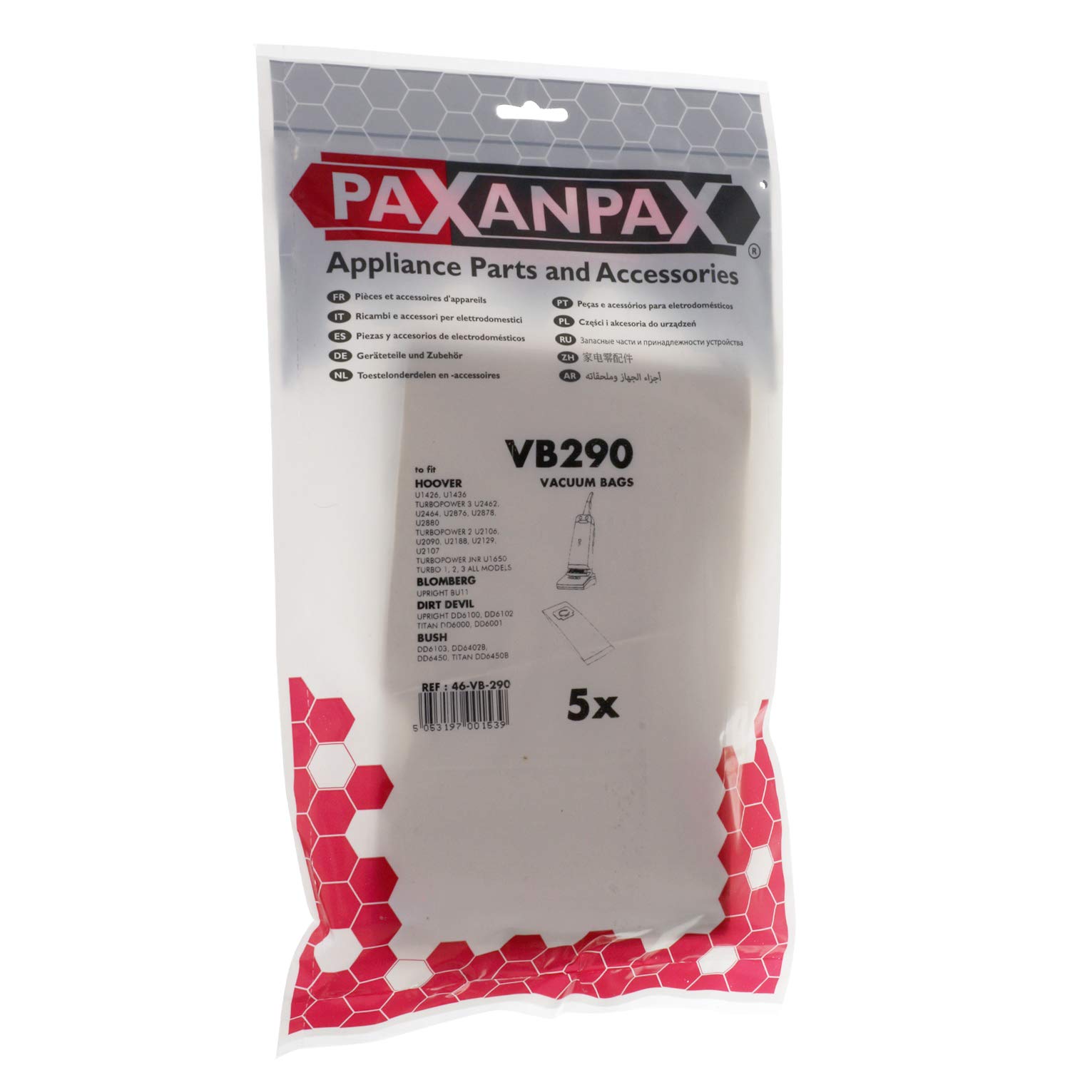 VB290, Sacchetti Di Carta Compatibili Per Aspirapolvere