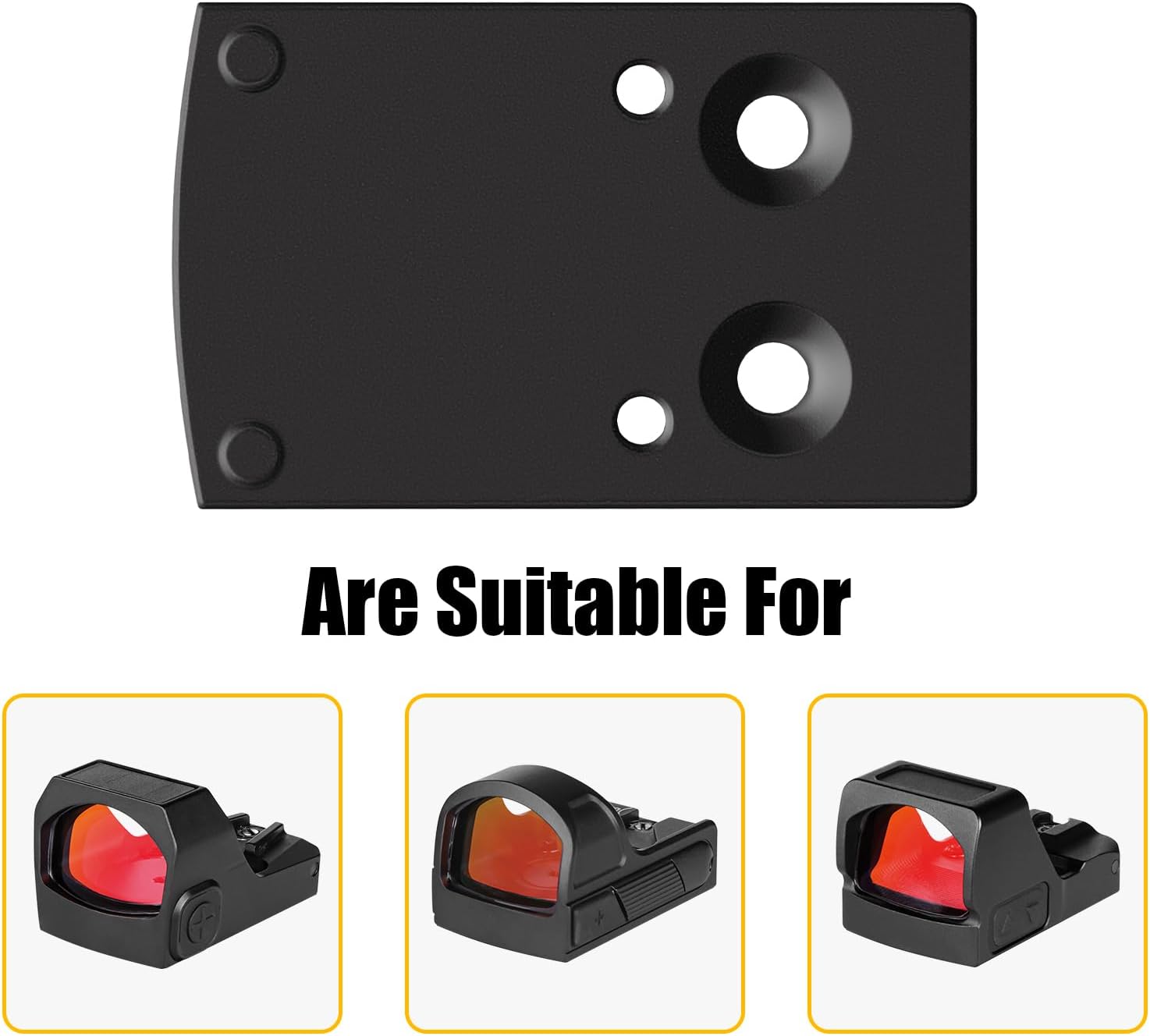 Spina Optics RMSC to S-FR Adapter Plate for G43X（not for Other Type） Pistols Red Dot Plate | Compatible with S-FR Footprint Red Dots