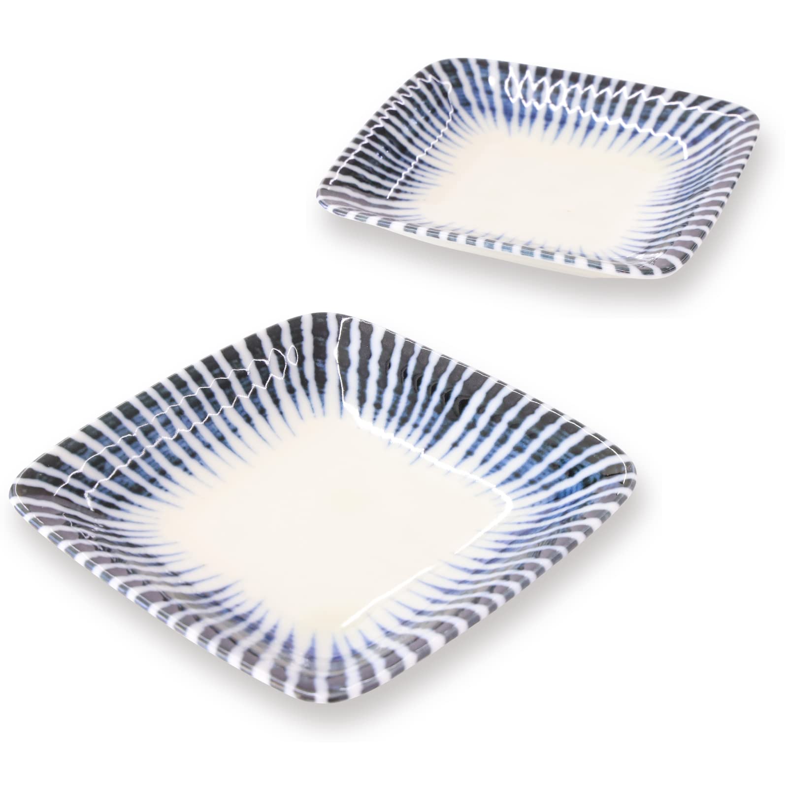 Amazon.com: Mino Ware Soy Sauce Square Dish Set, Dipping Plates