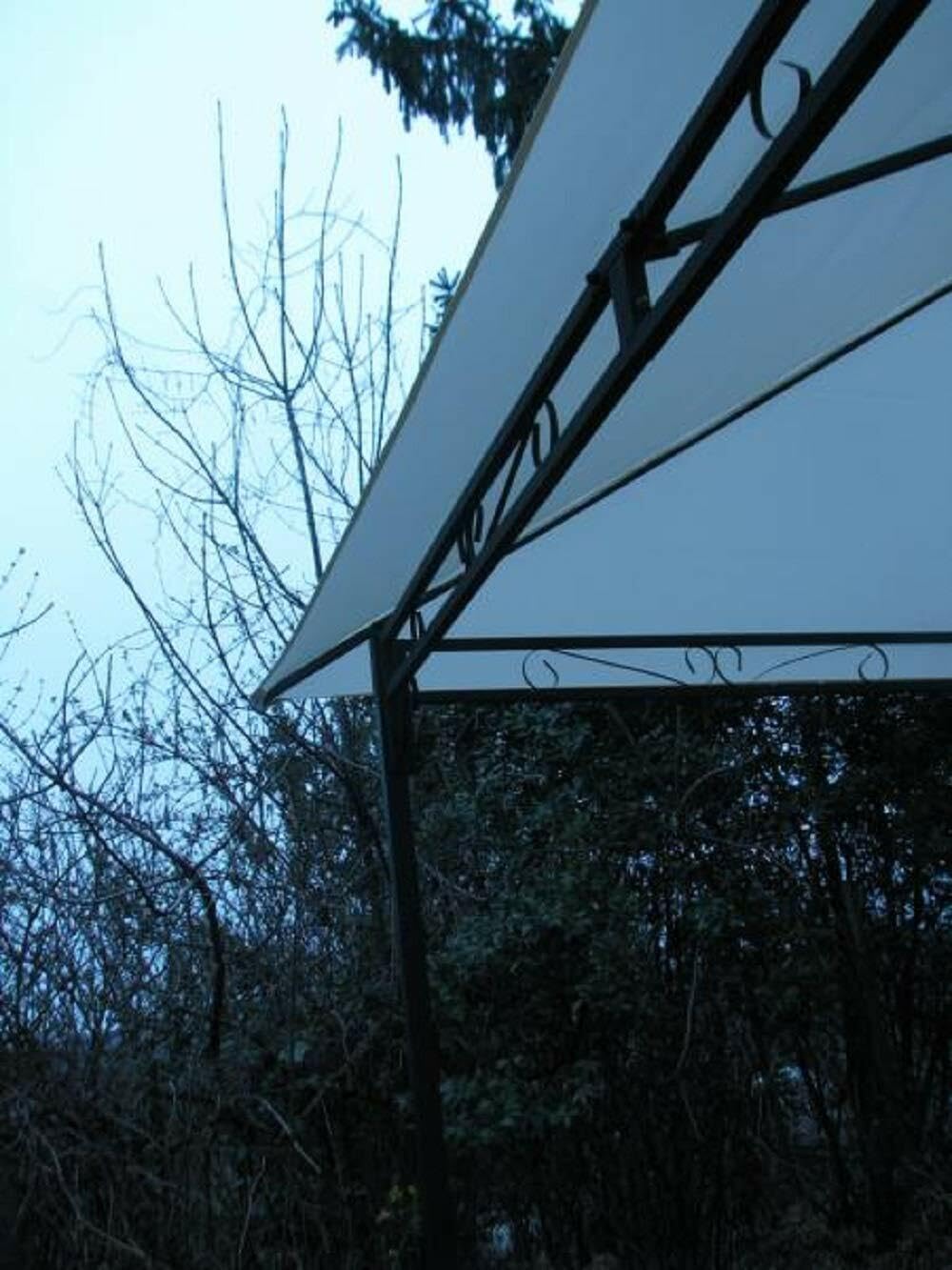 Telo Di Ricambio Per Gazebo 3x3 Mt - In Poliestere 180 Gr/mq, Colore Ecrù, Con Air Vent Per Aria - Foto 2