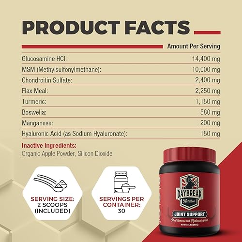 Miniatura 5 de Suplemento para articulaciones equinas 8 en 1 de máxima fuerza Suplemento para articulaciones para caballos Glucosamina, MSM, condroitina,