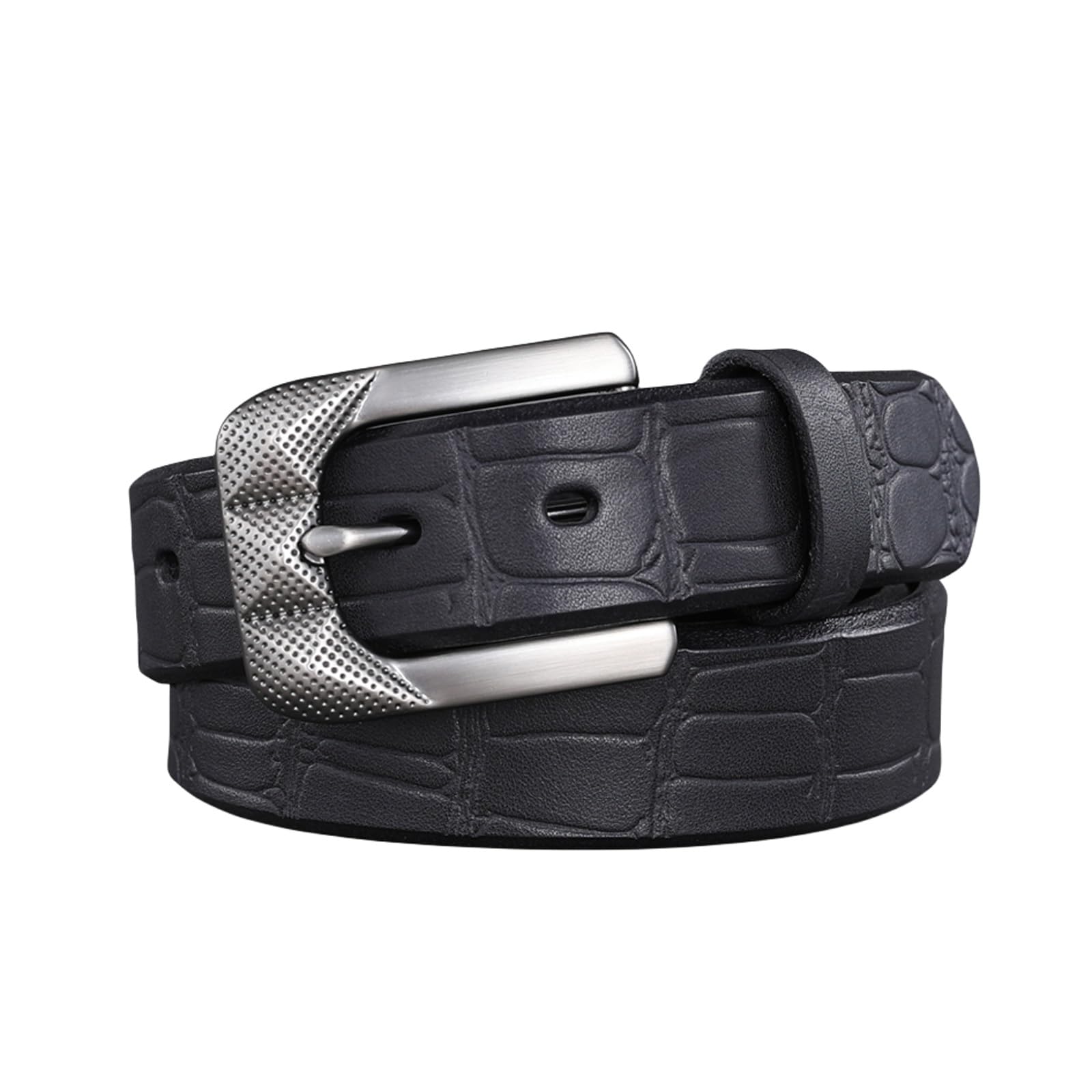 Mens Leather Belt Casual Jeans Leather Belts for Men Hand Made Adjustable Waist Size Fashion Design 49 Long