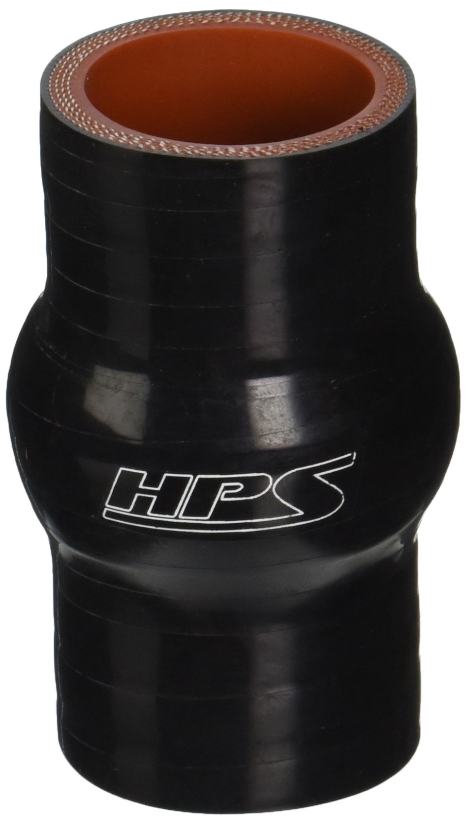 HPS HTSHC-125-BLK Silicone High Temperature 4-ply Reinforced Straight Hump Coupler Hose, 100 PSI Maximum Pressure, 3" Length, 1-1/4" ID, Black