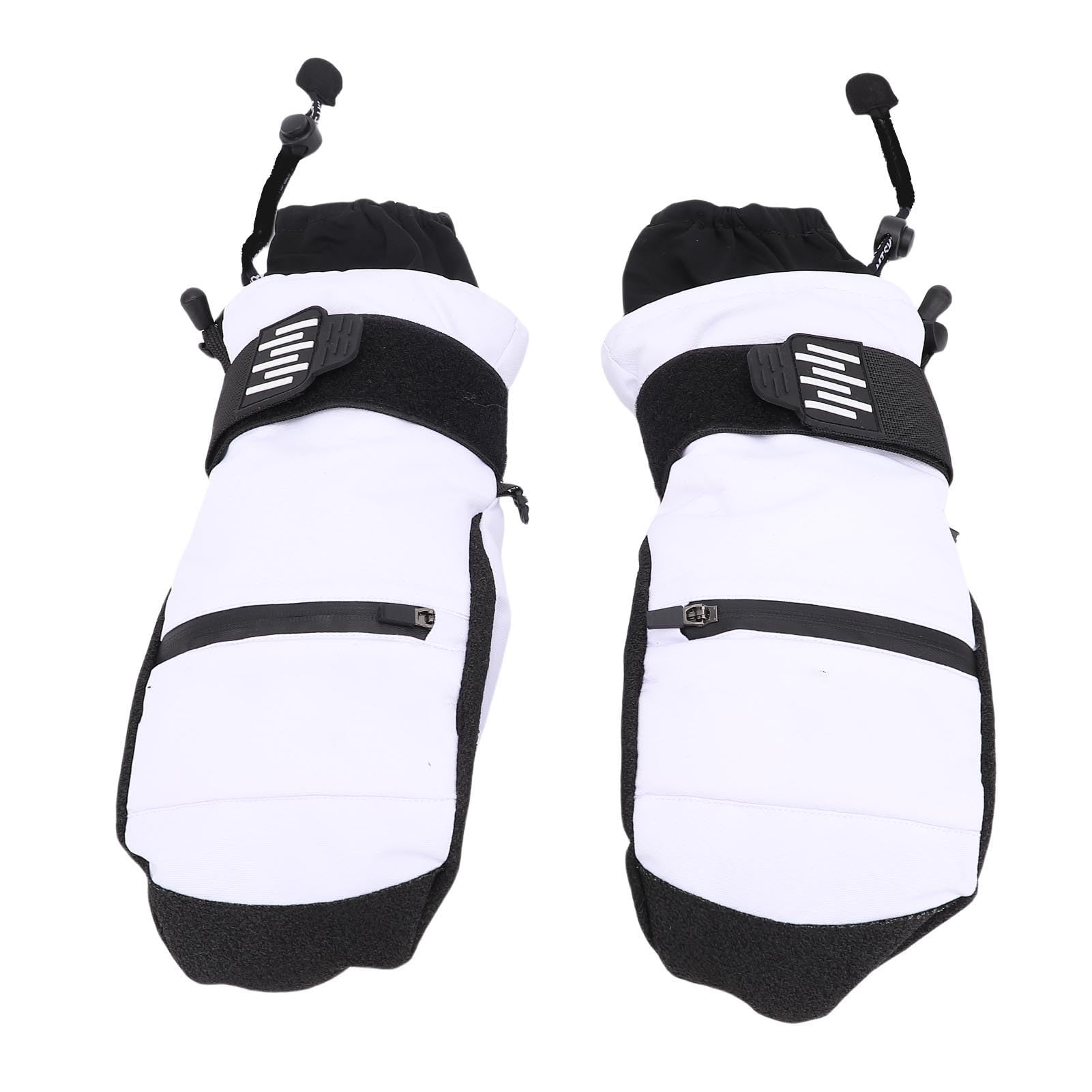 Emoshayoga Manoplas de Snowboard con Diseño Interior Resistente Al Agua de 5 Dedos para Ciclismo, Senderismo y Montañismo, Juego de 2 Pares