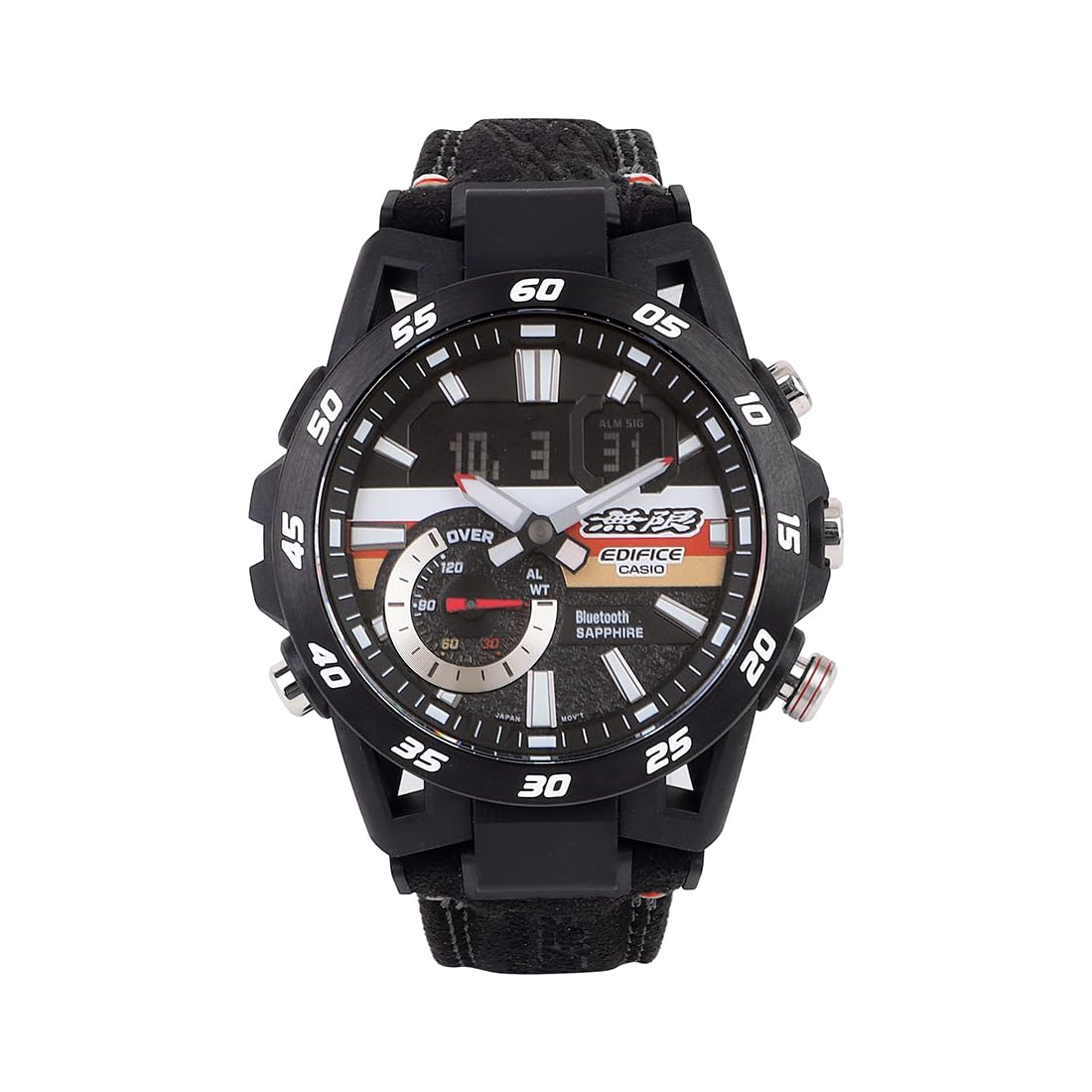 Casio Edifice ECB-40MU-1ADR Black Analog-Digital Dial Black Alcantara Material Band Mens Watch Limited Edition Smartphone Link ED592 (B0CN2P73XM) Amazon Price History, Amazon Price Tracker