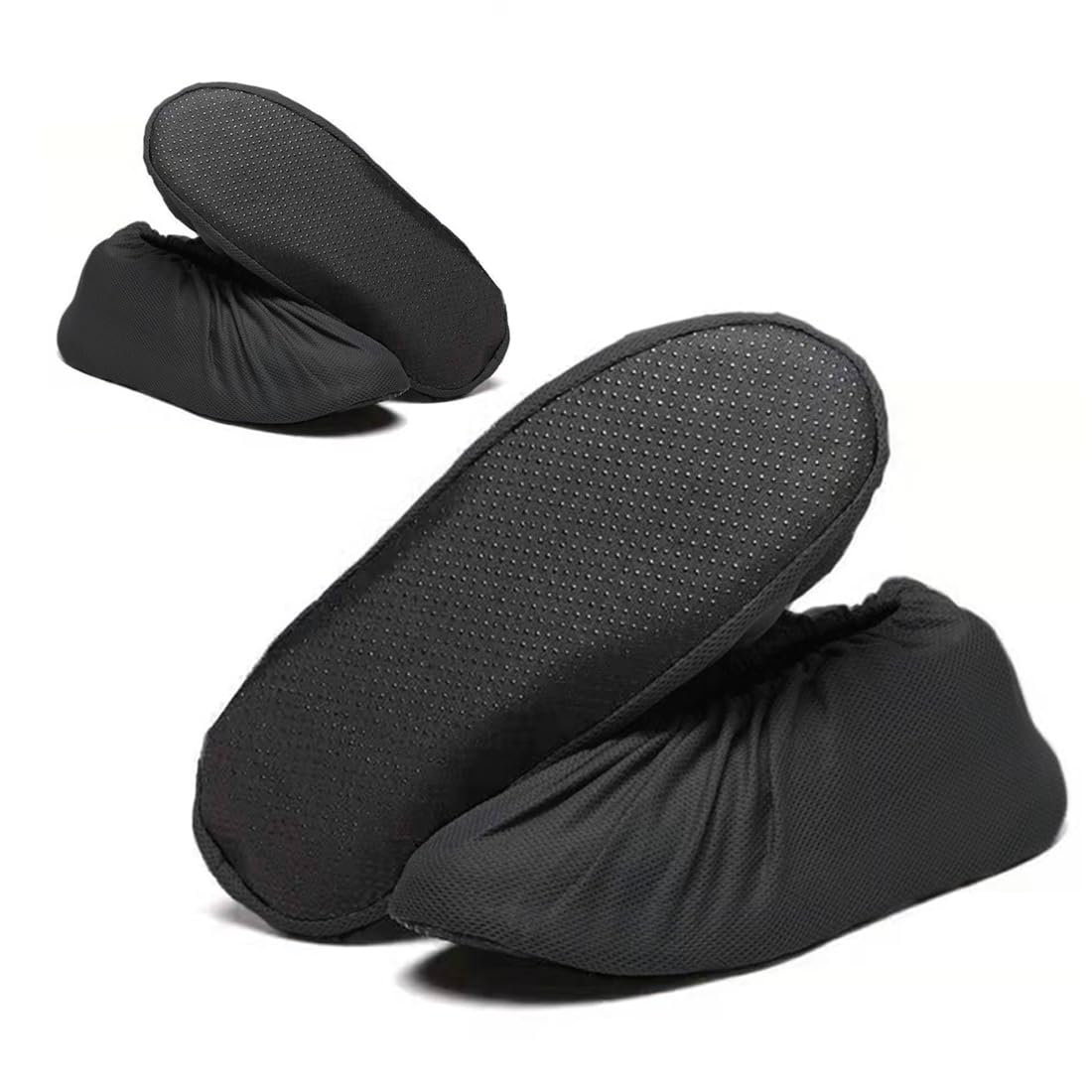 2 Paires Couvre-Chaussures Lavables Antidérapants - Surchaussons Tissu Réutilisables Anti-Poussière Pour Maison, Voiture Et Atelier