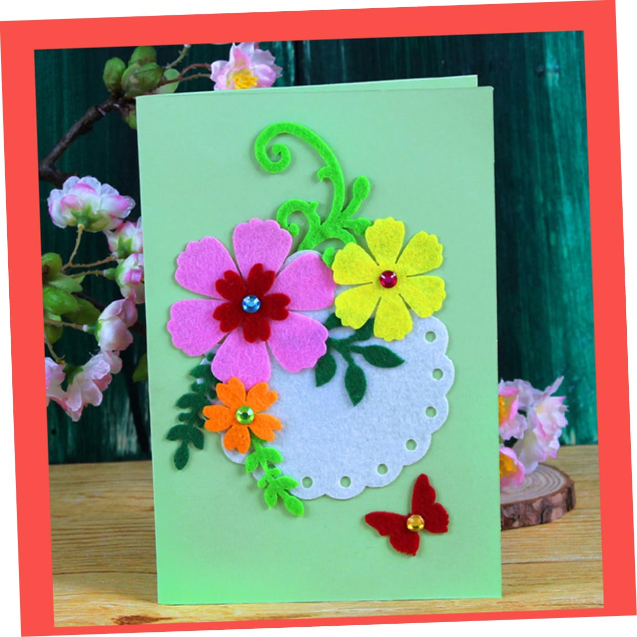 CIMAXIC Handmade Greeting Card Kit 4-piece Diy Craft Kit for Kids Card Making Supplies for Girls