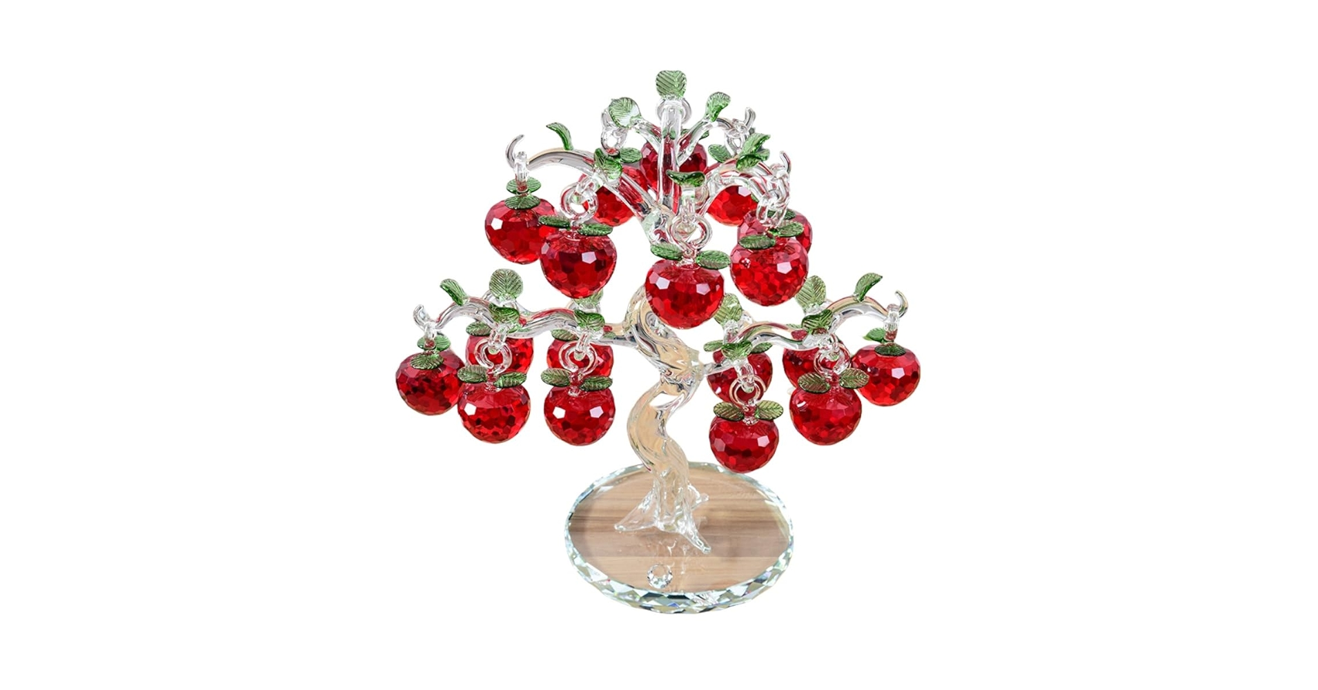 Amazon｜クリスタルツリー天然翡翠盆栽人工桃の木リビングルーム