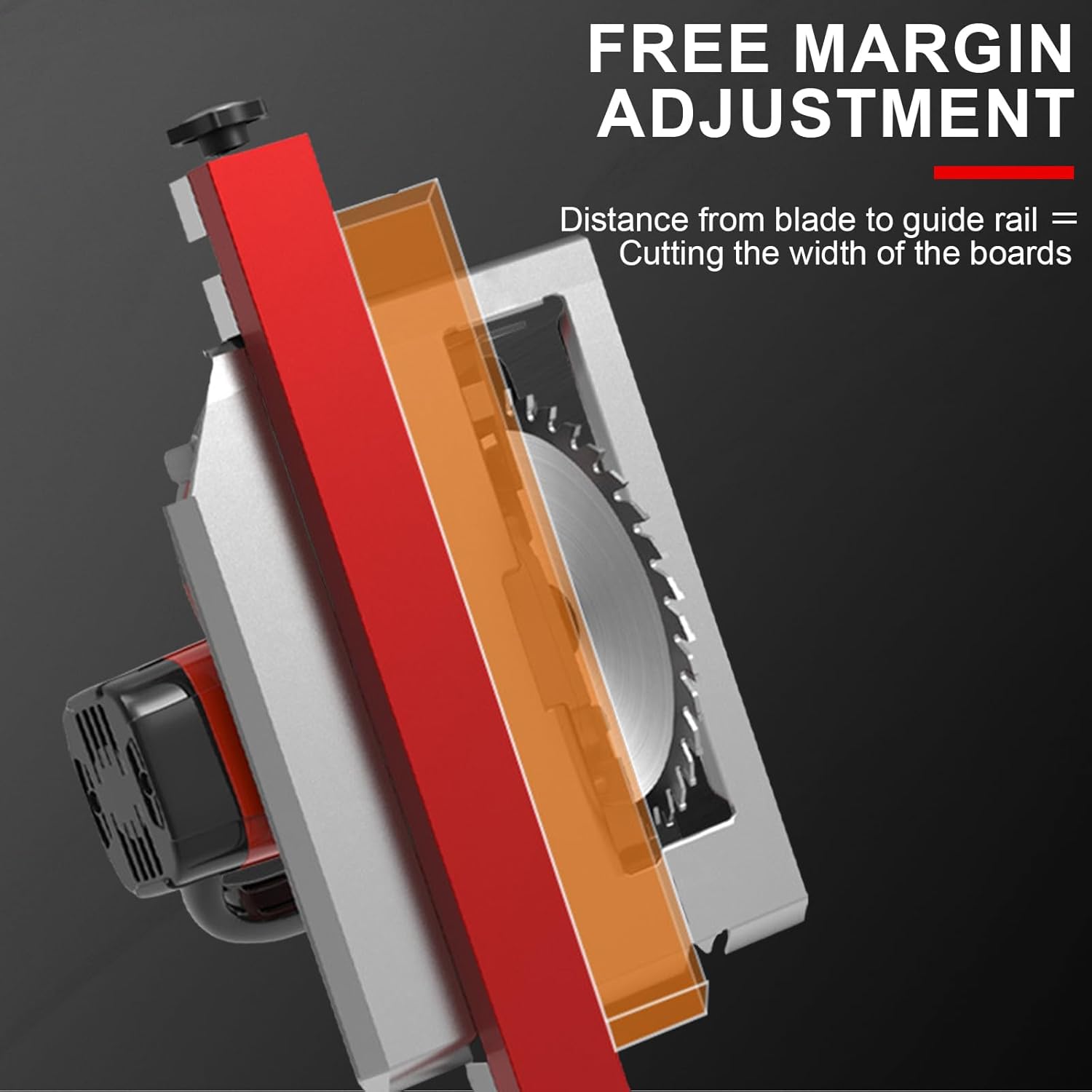 Circular Saw Guide Rail Fits 12" Saw Base, Aluminum Adjustable Cutting Machine Base Guide for Woodworking, Electric Circular Guide Specially Designed for Precision Cutting and Milling Tasks 9 61wd VkGFJL. AC SL1500