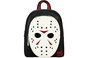 Halloween Backpack Purse: Friday the 13th Jason Glow in the Dark Mini Backpack