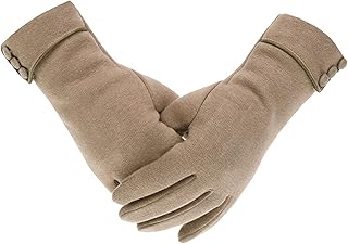 mewmewcat berços de dedo de lã,1 par de luvas de inverno Luvas térmicas Luvas quentes ao ar livre para tela de toque Luvas de dedo completo Luvas de dedo inteiro à prova de vento para tempo frio Aque