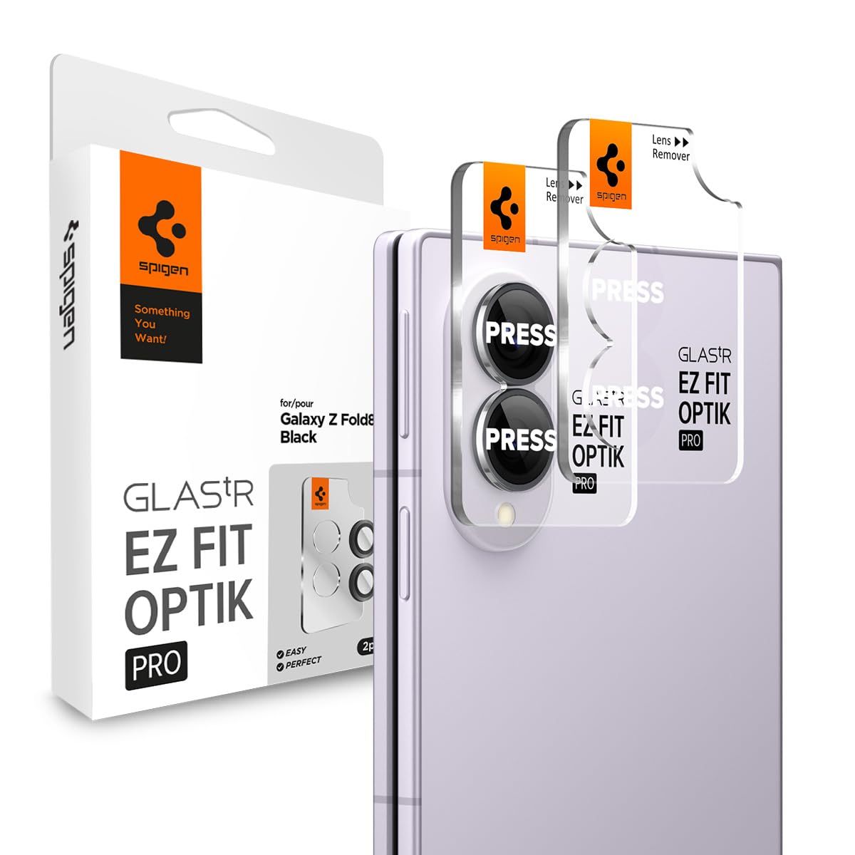 Spigen Optik Pro Camera Lens Protector for Galaxy Z Fold 8 [2P] | Camera Lens Protector-image-35