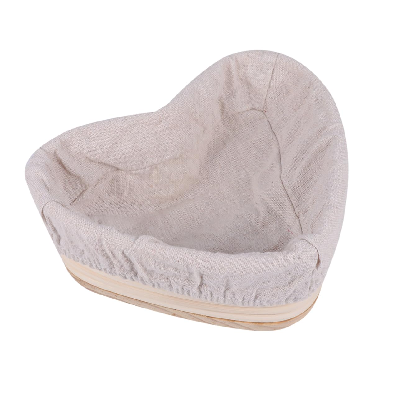 Ciieeo Sourdough Proofing Basket with Heart Shape Lid Rattan Baking Basket Non-stick Bread Pan Cover