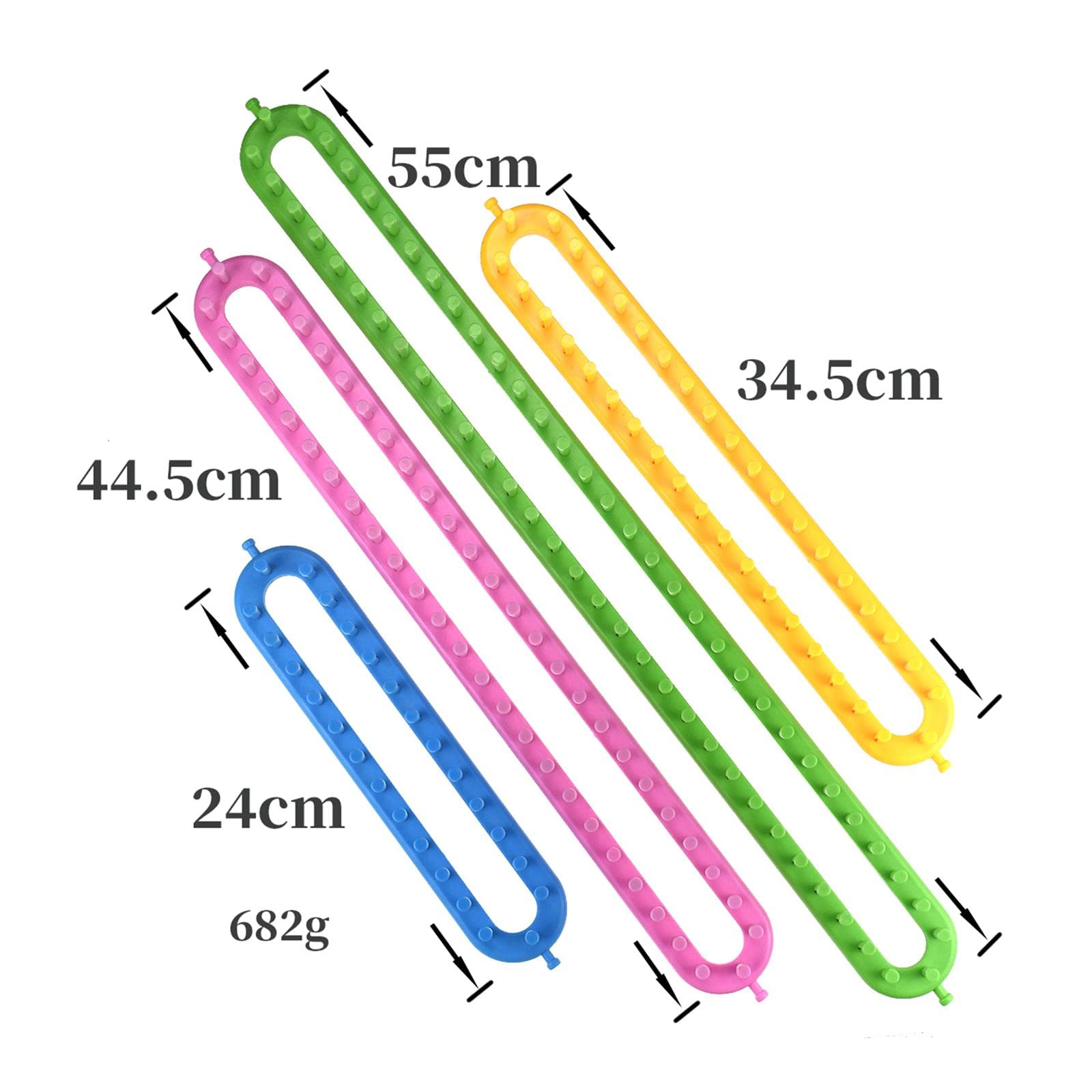 Set di Telai per Maglieria Colorati, con Utensili per Uncinetto E Cucito Fai da Te, Maglione, Sciarpa, ECC.