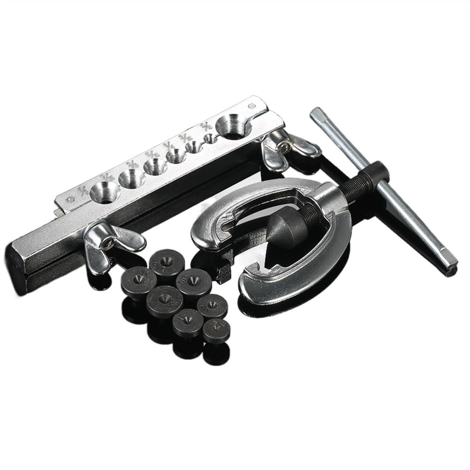 Maquina Multicapa Kit De Herientas Abocardado Doble Tubo 9 Uds., Doblador Tubos, Reparación Tuberías, Freno Mecánico, Fontanero, Bengalas Latón Cobre Y Aluminio