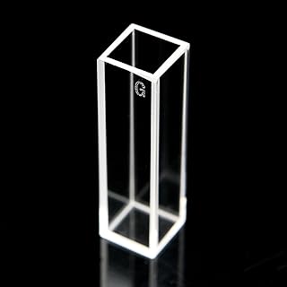 Set of 2 Optical Glass Fluorescence Cuvettes, 1cm 10mm, Fluorometer Cell Cuvette