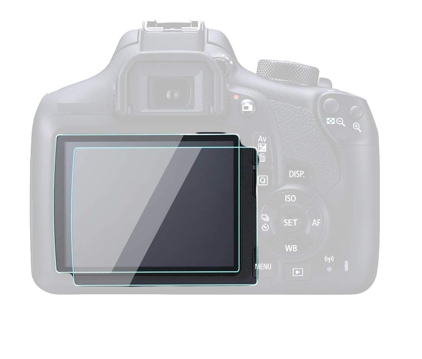 FND Tempered Glass for Canon EOS 90D 9H Premium Tempered Glass, HD Crystal Clear & high Transparency, Bubble Free,Self-Adhesive