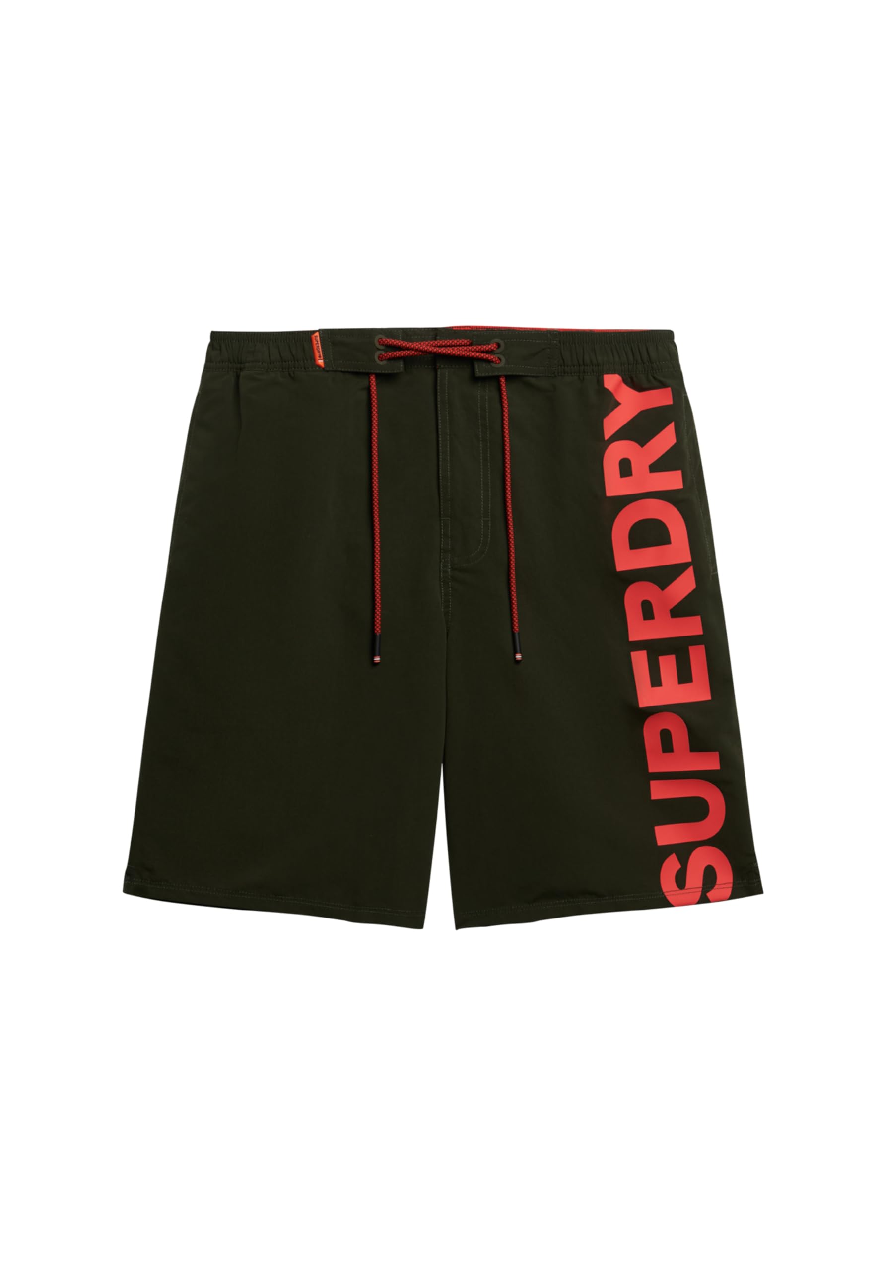 Superdry Mens Classic 19" Logo Board Shorts, Surplus Goods Olive Green, XXL