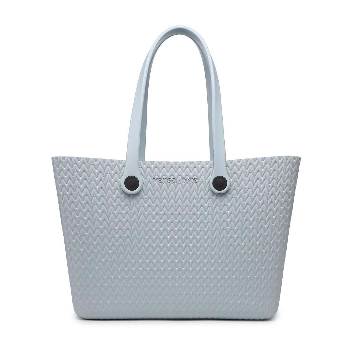 JEN & CO. Carrie All Textured Tote - Large Utility Bag, Grocery, Beach, Rubber Tote Bags with Interchangeable Straps