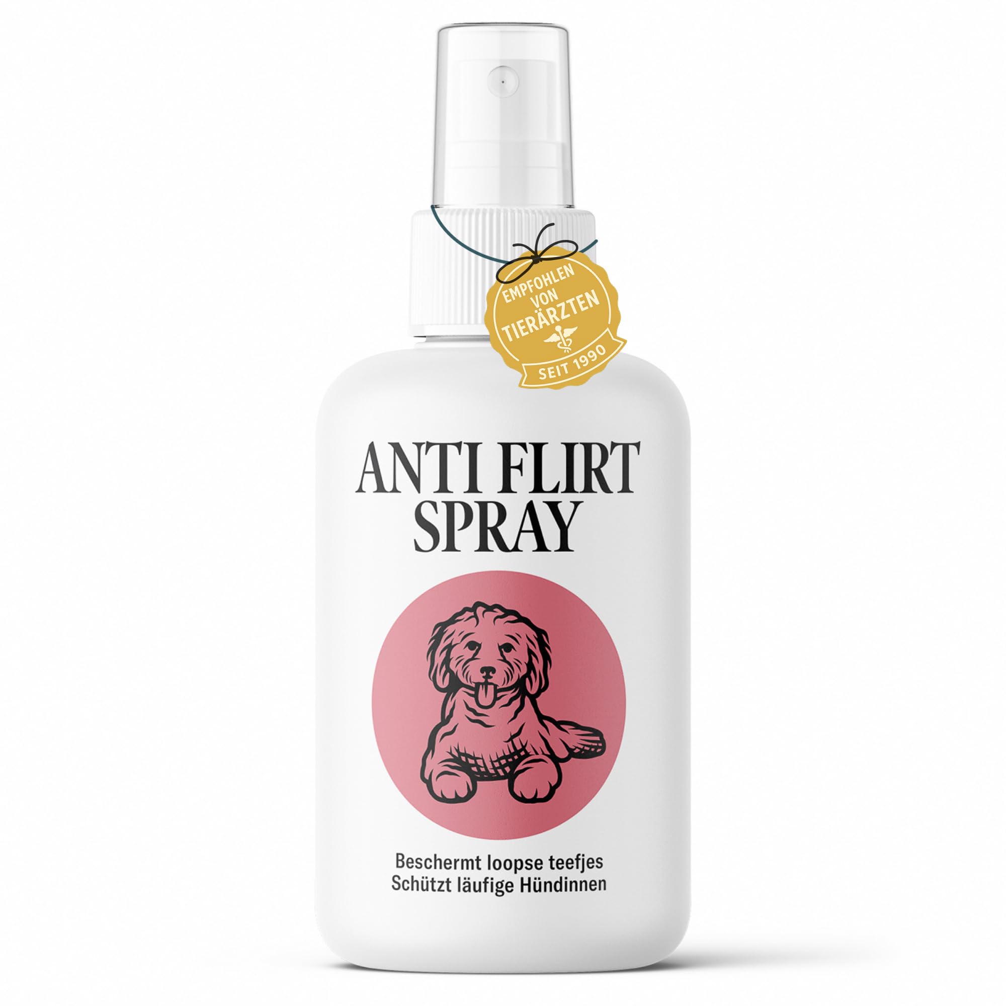 Spray Anti Flirt pour Chiens – Masque l’Odeur des chaleurs chez la Chienne, Aide à réduire l’Attention des mâles, Formule parfumée Naturelle 100 ML