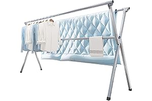 Clothes Drying Rack 95 Inches Folding Outdoor Indoor, Clothesline
