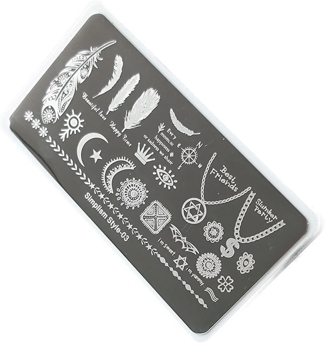 Nail Art Stamping Baskı Plakası S03
