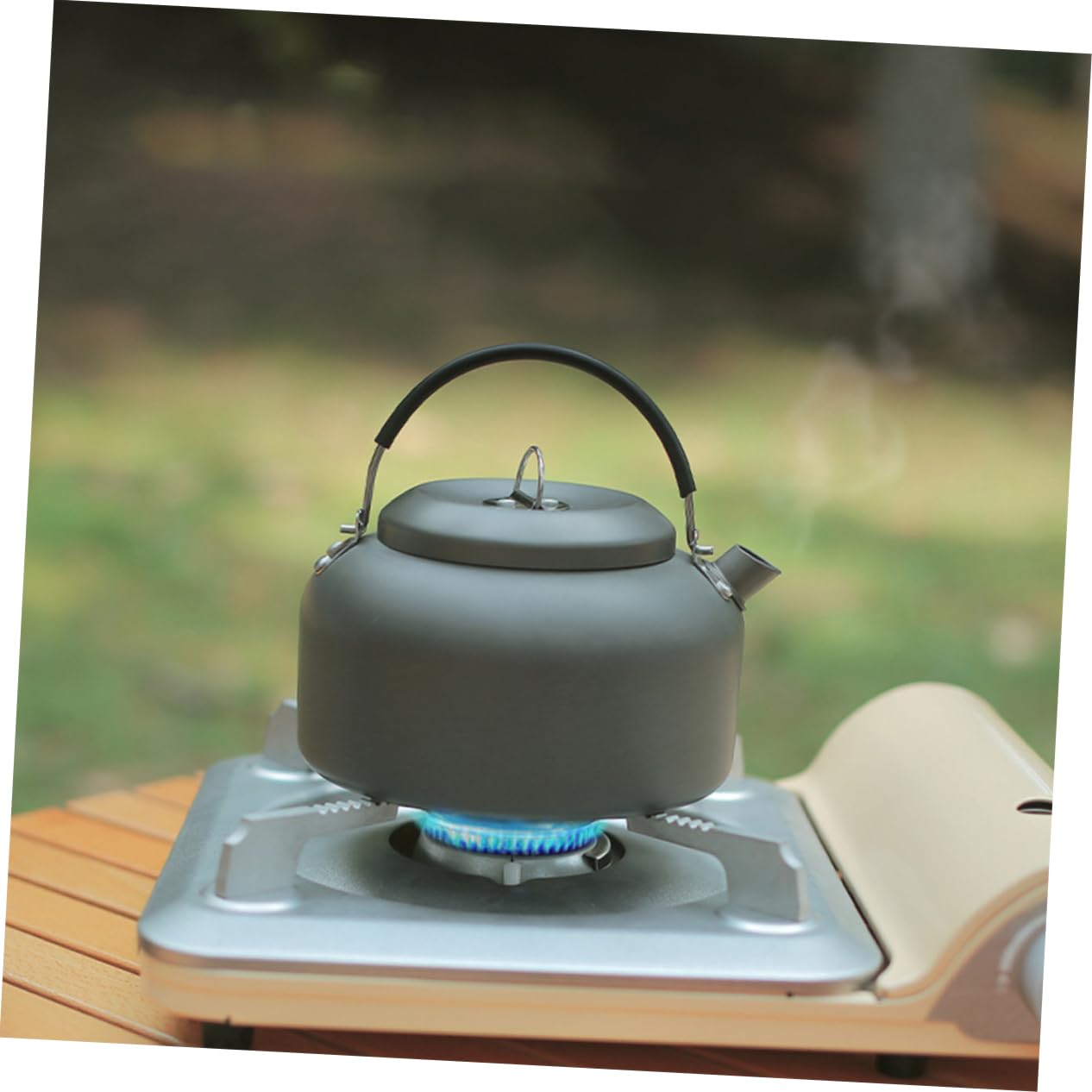 INOOMP 2stücke Aluminiumlegierung Wasserkocher Tragbarer Camping Teekessel Für Outdoor-aktivitäten Leicht Und Kompakt Zum Kochen Von Wasser Tee Und Kaffee