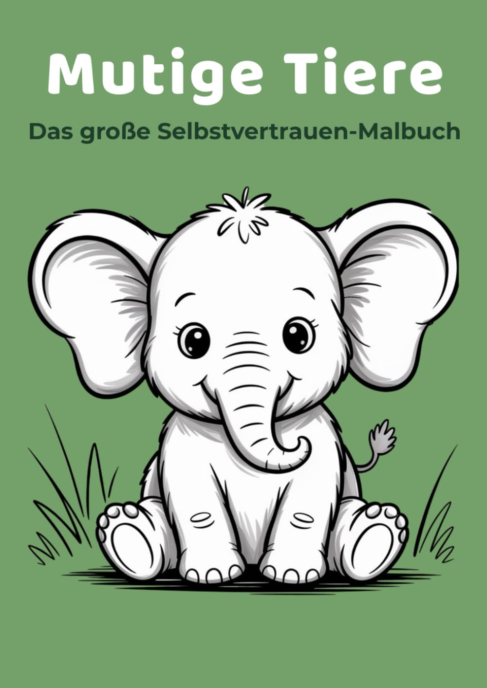 Mutige Tiere - Das große Selbstvertrauen-Malbuch: Ein liebevolles A4 Malbuch für starke Gefühle, Mut und Selbstvertrauen für Kinder 4 bis 7 Jahren